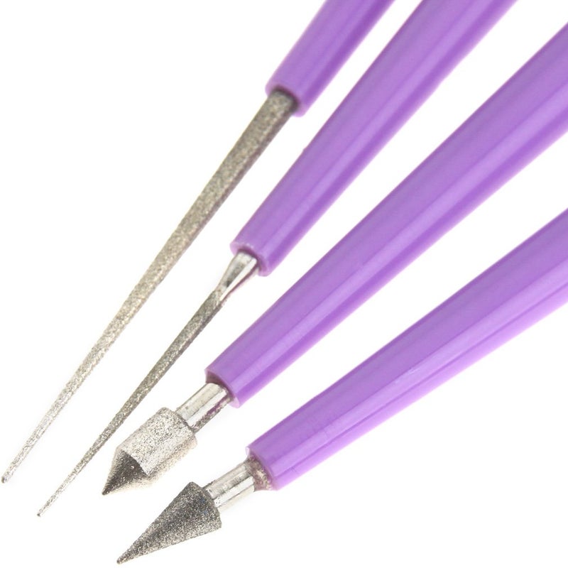 SING F LTD 4Pcs Diamond Tipped Bead Reamer Beading Hole Enlarger Tool - Image 2